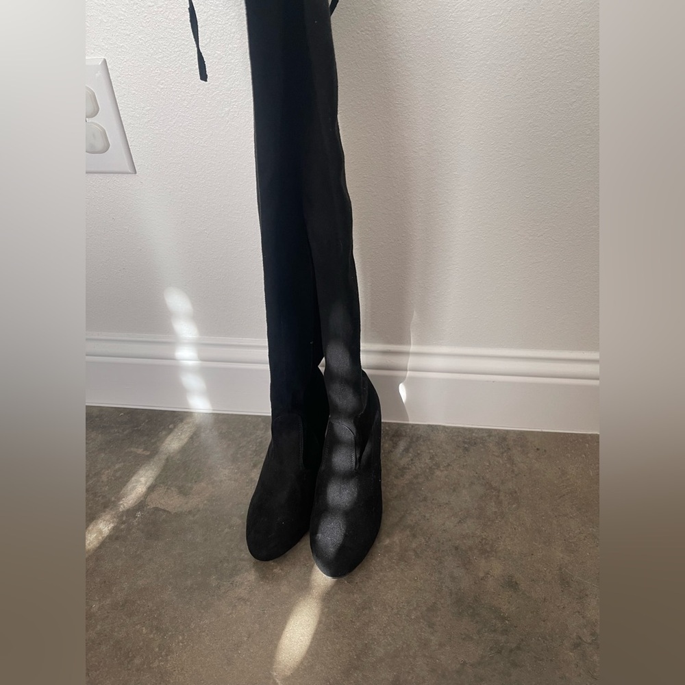 Chic Black Over the Knee Boots for Women